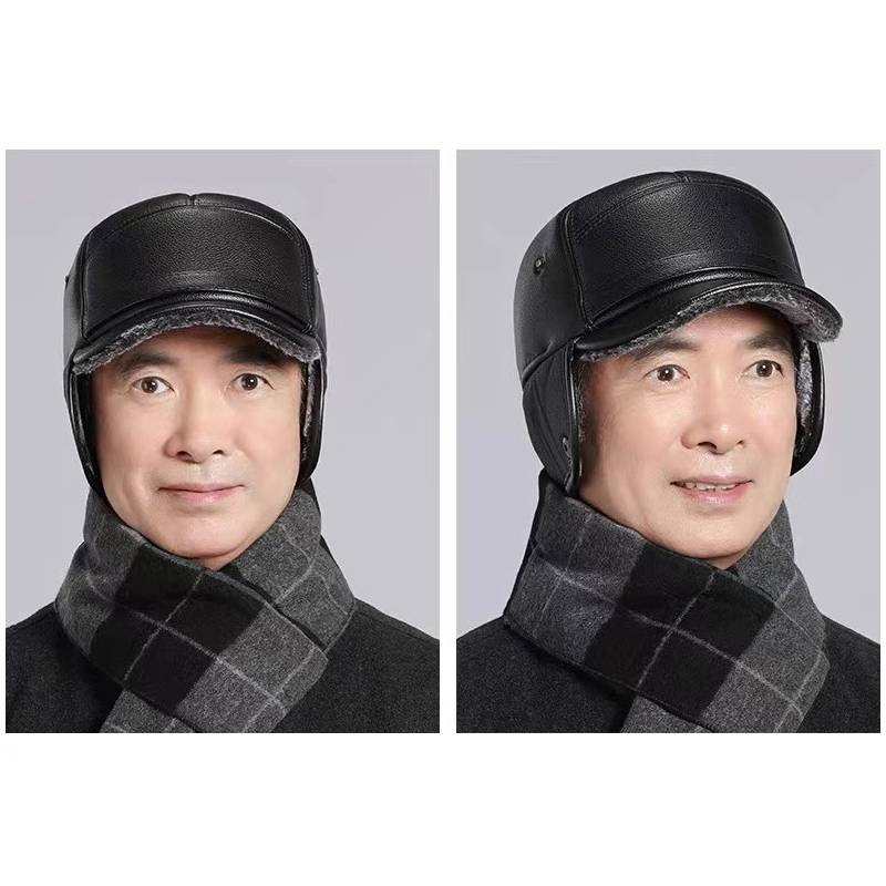 Winter Ear Protection Hat Warmth Plush Peaked Cap Outdoors Fashion Gift Casual