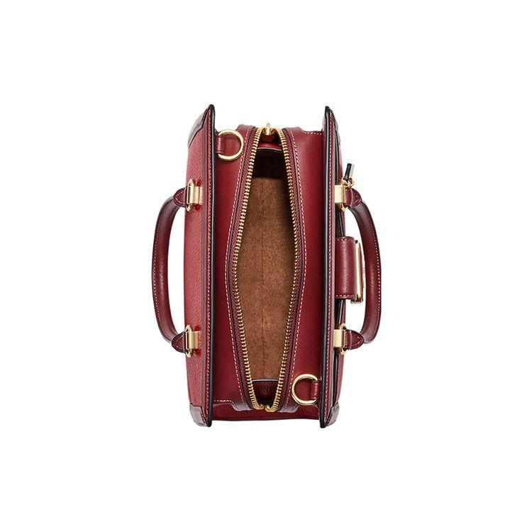 Coach Grace 24 Letter Logo Zipper Closure Leather Shoulder Crossbody Handbag Women Handbag Red-Apple CC140-IMP2Z