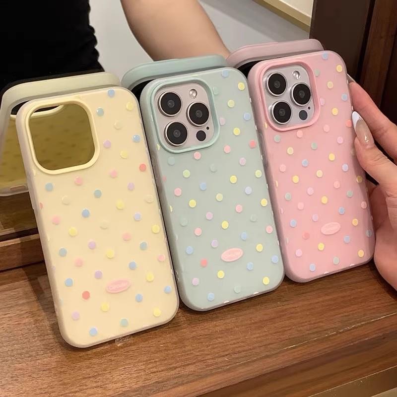Etui z Kropkami Serce Kokardka Dla Honor 400 Lite Pro 90 Lite 5G X9D X7B X9B Magic 6 Lite Matowe 2 w 1 Galaretkowe Pokrowiec