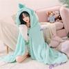 Genshin Impact Xiao Hutao Ghost Wanderer Traveler Kazuha Cosplay Decke Umhang Cape Lustiger Fleece-Pyjama Anime Kostüm Hoodie