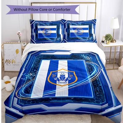 Sheffield Wednesday Football Printed 3 Pieces Bedding Set, Comfortable Skin Friendly Bedroom Duvet Cover Set