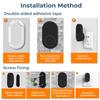 Home Wireless Self-generating Doorbell DC Digital Doorbell Button: No Batteries Required