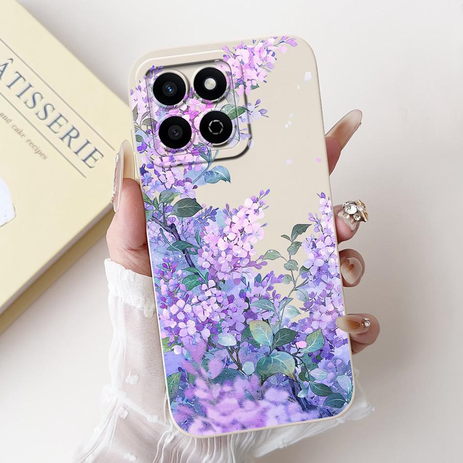 For Honor X7c 4G Case ALT-LX2 Shockproof Cover Sweet Girls Love Heart Soft Liquid Silicone Phone Cases For Honor 200 Smart Coque