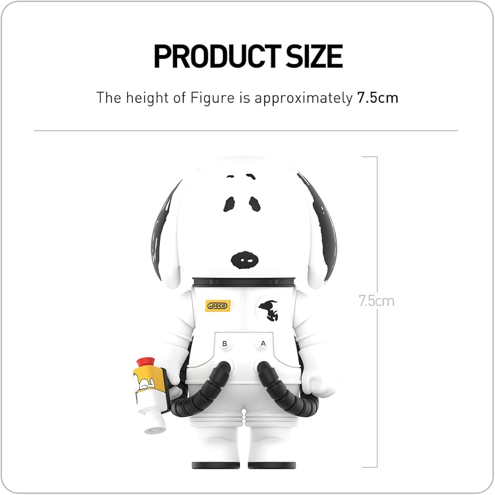 Pop Mart Mega Space Molly 100% Charlie Brown & Snoopy Collectible Figure 10cm