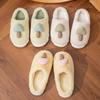 Winter cotton slippers winter couple cute indoor bag head warm home household plush slippers autumn and winter