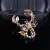 1Pc Brooch Shining Crystal Scarf Brooch Brooch Animal Scorpion Brooch Pin Honesty