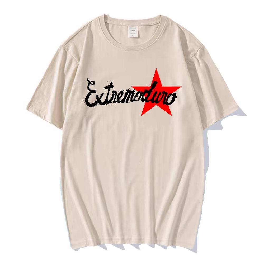 Unisex Fashion Rock Band Extremoduro Print Short Sleeve T Shirt Men Women Graphic Vintage T-Shirts Y2k Hip Hop Tees Tops Clothes
