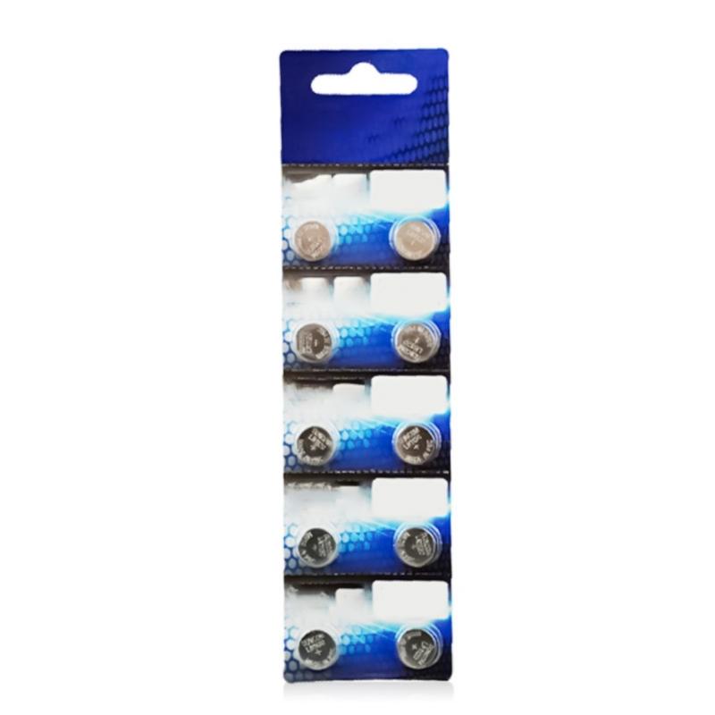

Pack Of 10 AG9 1.5V Alkaline Button Cell Batteries LR45 LR936 394 for Watches Calculators and More 1