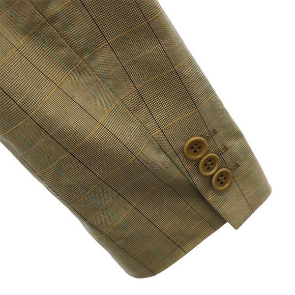 Paul Smith BLACK Check Pattern Tailored Jacket 40 Beige Women Used