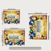 2D Hanukkah Festival with Lantern and Gifts Photo Booth Backdrop Cloth