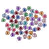 Decorative Resin Rhinestone Buttons Heart Shaped Luxury Sewing Buttons for Clothes and DIY Projects