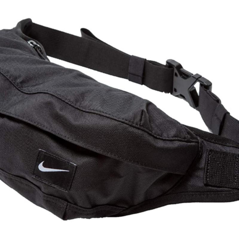 Nike Polyester One Shoulder Crossbody Bag, Sling Bag, Fanny Pack Regular Unisex Pure Black Casual BZ9814-067