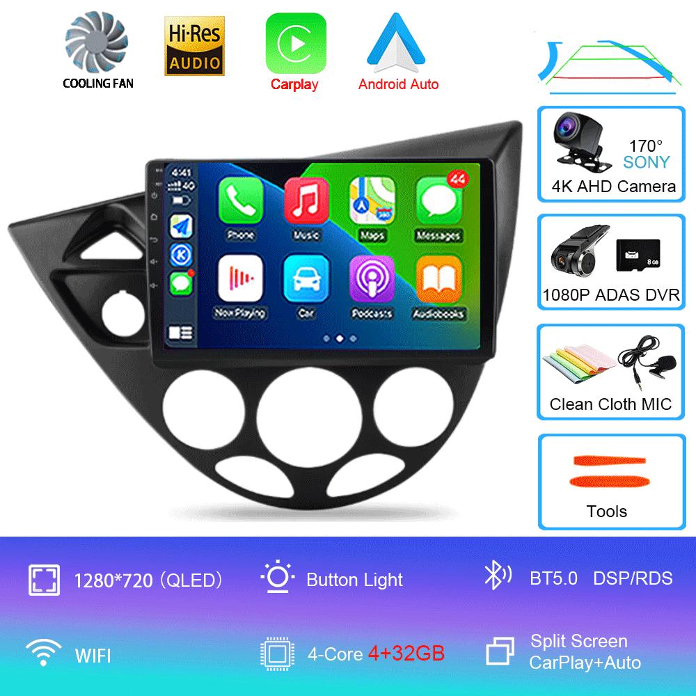 9“ Android 13 For Ford Fiesta 1995-2001 Focus MK1 1998-2004 7 Inch Multimedia Car Radio Stereo Carplay Autoradio Head Unit Auto