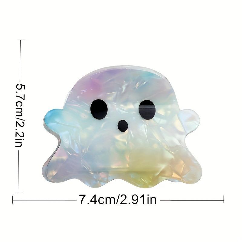 Dazzling Ghost Shaped Hair Clip, Strange Ghost Shaped Hair Clip, Used As a Dazzling Ghost Shaped Hair Accessory for Ponytails