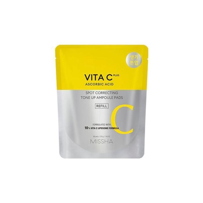 

[MISSHA] MISSHA Vita C Plus Spot C Тонизирующие ампульные пэды для лица (рефилл) 80 шт. (16228209) Color Basics