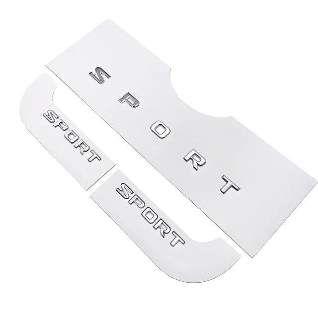 Emblema Quadrata Grigia S Cromata Scritte SPORT SPORTPLUS Stemma Car Styling Modificato Laterale Parafango Bagagliaio Adesivo Logo per Lexus LX570
