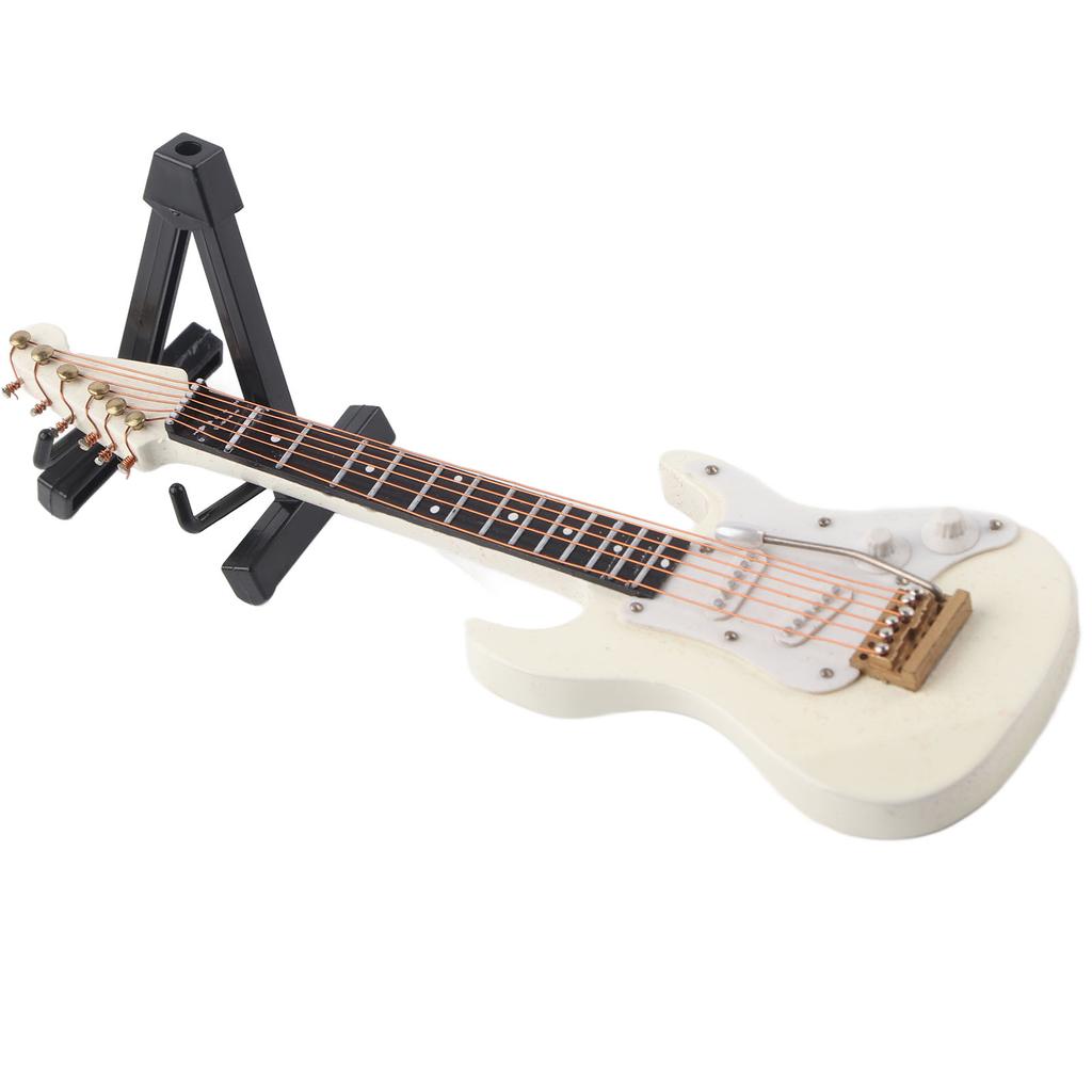 Guitar Model Mini Exquisite Musical Instrument Decorative Handicraft Ornament for Home Office
