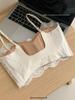 Wireless Camisole Top with Chest Pads for Big Busts