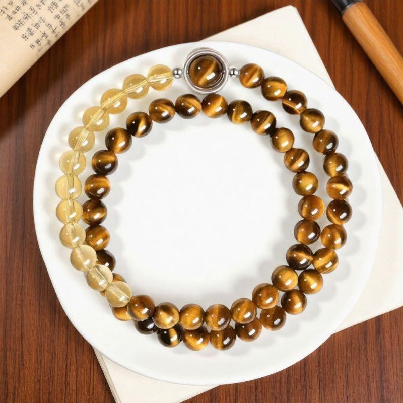 Putuo Mountain Double Layer Red Agate Bracelet: Stackable Crystal Bracelet for Women s Luck & Wealth in Zodiac Year