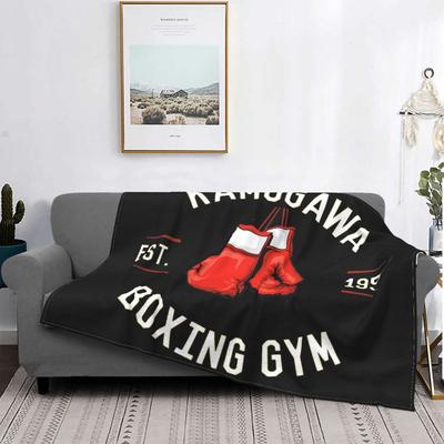 Hajime No Ippo Anime Blankets Coral Fleece Plush Summer Portable Lightweight Thin Throw Blanket for Bedding Couch Quilt