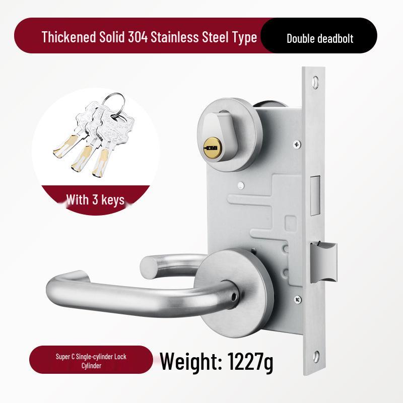 Stainless Steel Emergency Safety Fire Door Lock - Anti-Theft Corridor/Hallway Lock