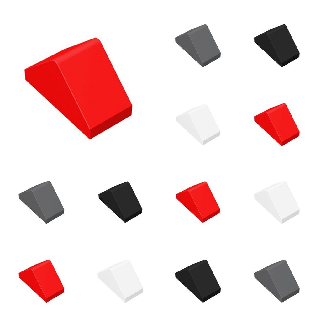 50pcs MOC Bricks Slope 45 2x1 Double Roof 3044 for Building Blocks Parts DIY Compatible Construction Architecture Toy