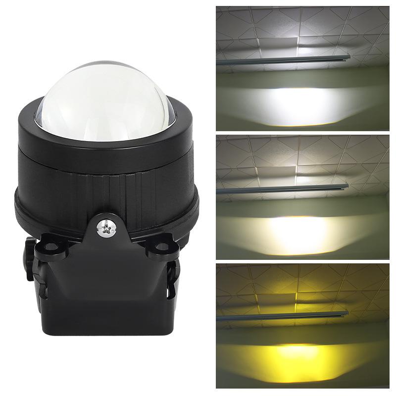 

Универсальный 3,0-дюймовый кронштейн с четырьмя углами, линза, противотуманная фара, смешанный трехцветный, высокая яркость, водонепроницаемый, интегрированный автомобильный свет дальнего и ближнего света Mixed three-color low bea