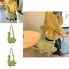 Bolsa de Ombro de Pelúcia de Dinossauro para Crianças Uso Casual com Material de Poliéster e Design Macio