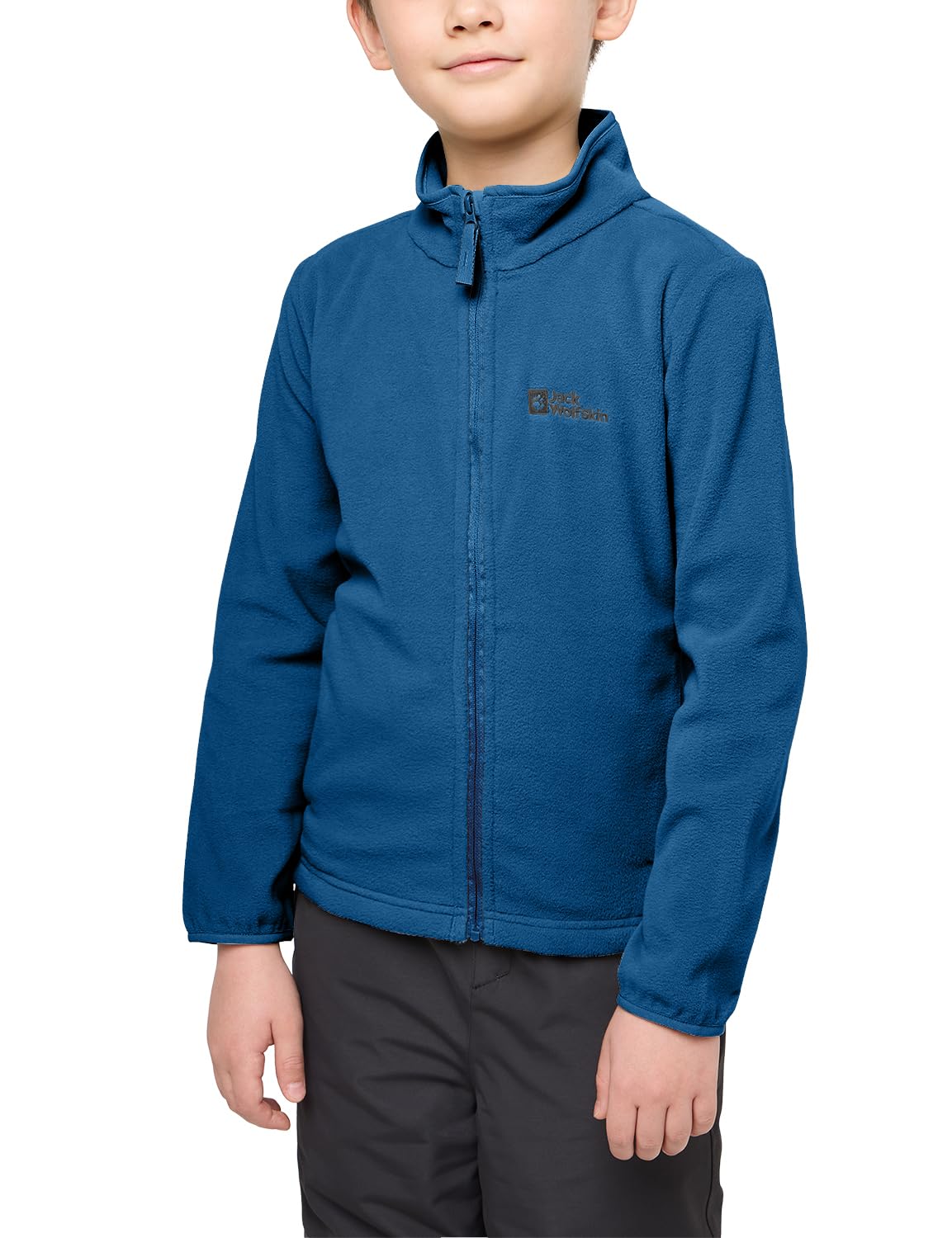 

Детская теплая флисовая куртка Jack Wolfskin [1609482 / TAUNUS JACKET K] Для улицы, Ярко-синий
