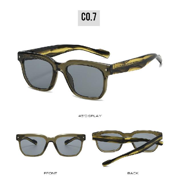 Polarized sunglasses with a square frame and pin-style temples, designed for women, offering UV protection for outdoor use