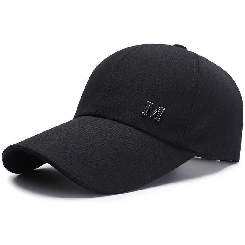 M Standard Iron Baseball Cap With Duckbill Brim  Sunshade Sunscreen Hat Casual