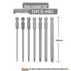 Hex Bit Set for Drills: Super Hard S2 Industrial Extended Screwdriver and Wrench Bits