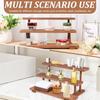 Wood Cupcake Riser Display Stand Dessert Window Counter Perfume Cosmetics Rack Dessert Model Mini Figure Shelf