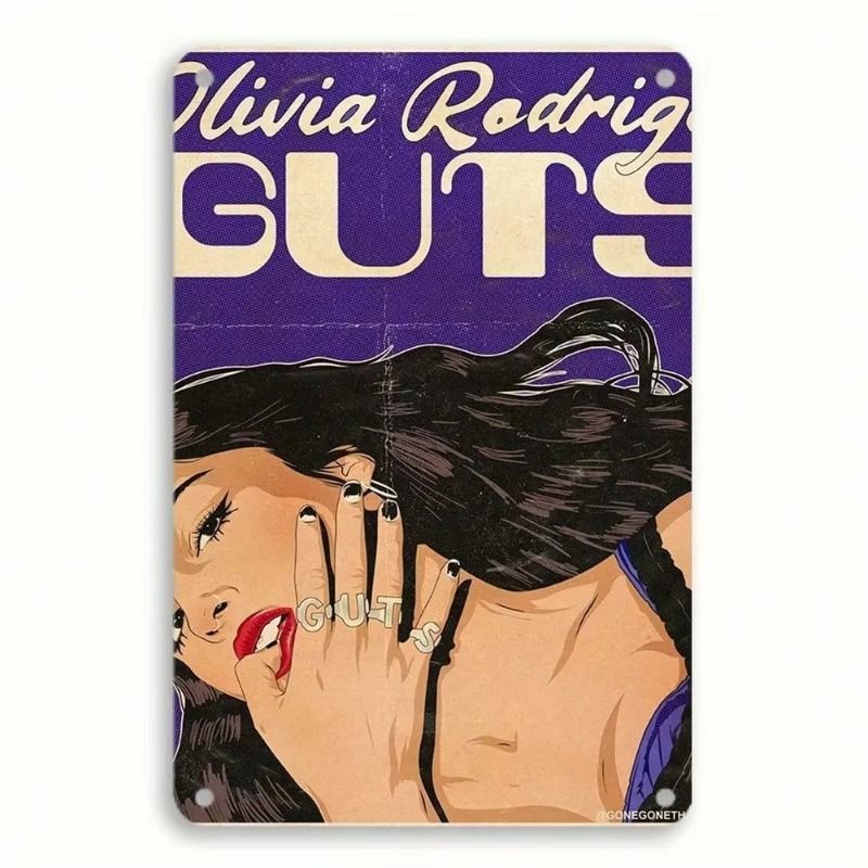 Klassisk vintage plåtmålning present till vänner rumsdekor