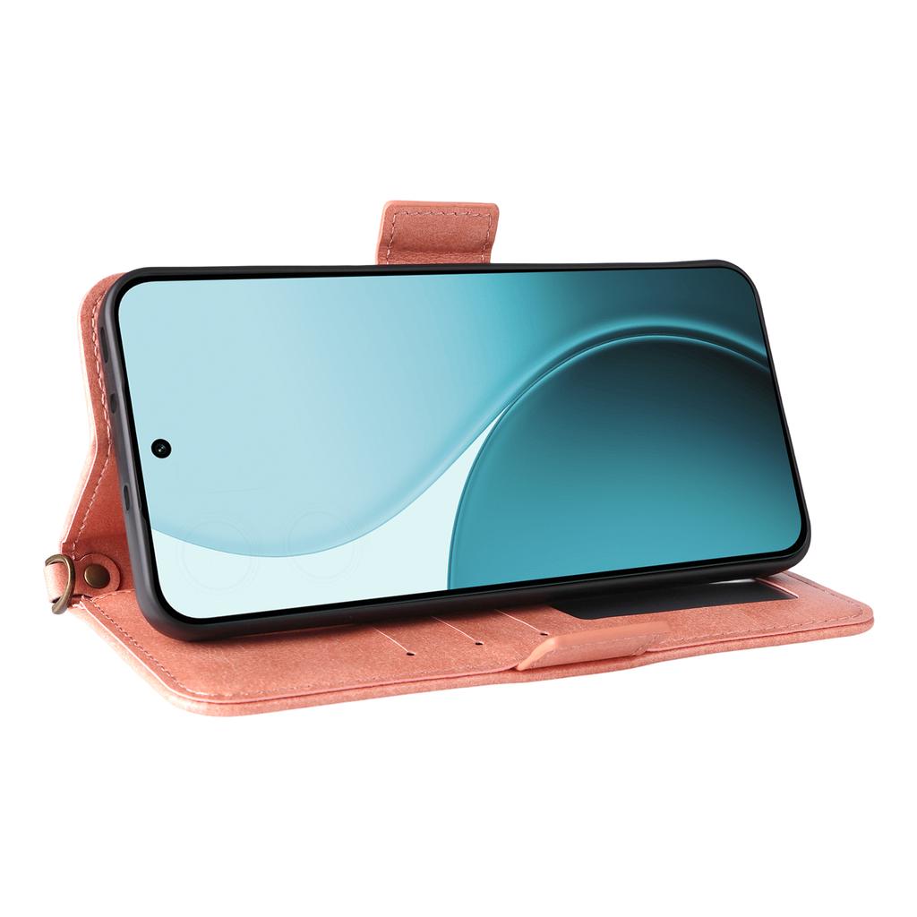 עבור Oppo Reno14 Pro 5G (גלובלי) כיסוי עור סגירה מגנטית ארנק מעמד כיסוי טלפון עם רצועת קרוסבודי