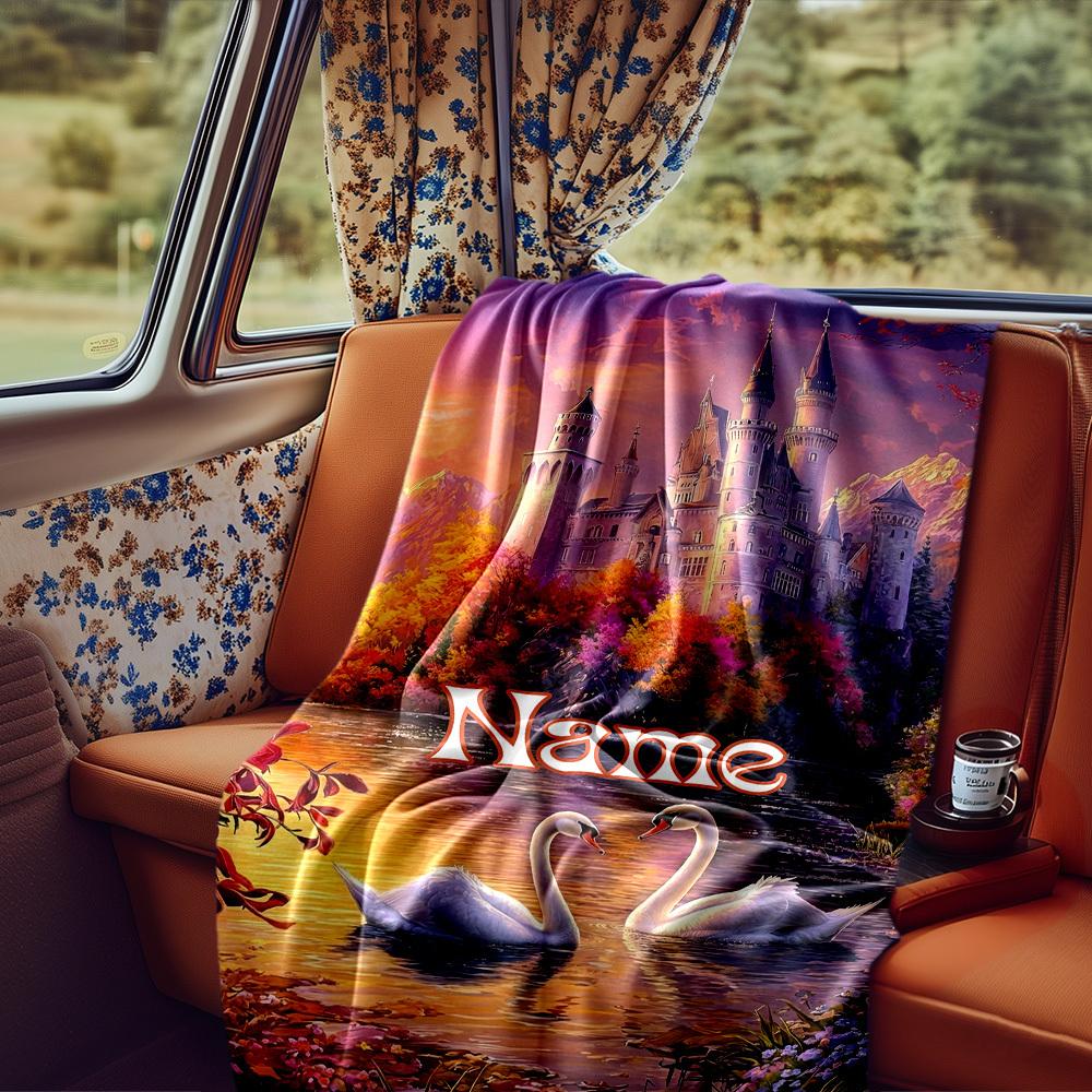 Fantasy Castle Rv Blanket Comfortable Soft Lightweight Allseason Multipurpose Blanket For Travel Camping Picnics Sofas Rvs Beds Living Rooms And