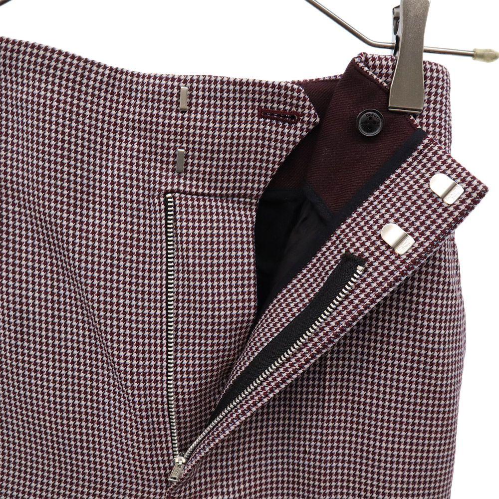 beautiful people Hahnentrittmuster Hohe Taille Lange Hose 36 lila Damen Gebraucht