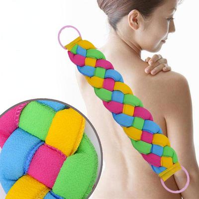 Double-sided Long Stretch Back Sponge Back Scrubber Bath Shower Sponge Exfoliating Body Scrub Braided Loofah