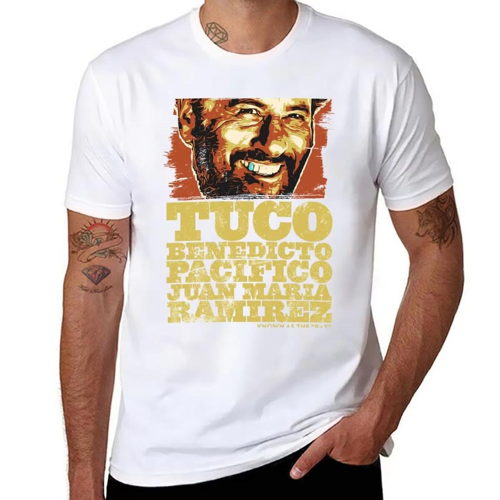 Tuco Benedicto Pacifico Juan Maria Ramirez Graphic Breathable Round Neck Loose Tees Cotton Oversized Retro Shirts For Men Tops