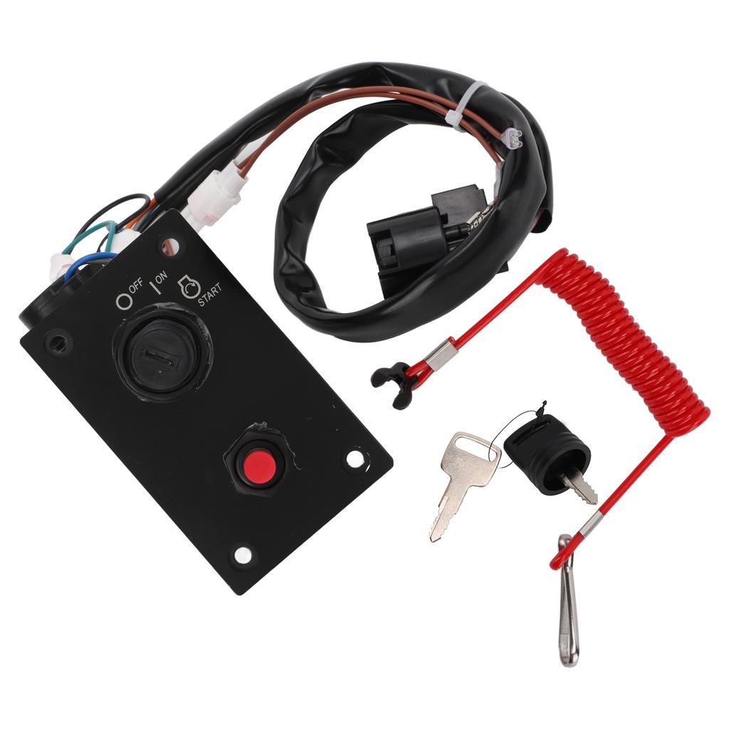 Marine Outboard Engine Ignition Switch Panel Single Key Vertical 37100‑96j24 Replacement for Suzuki