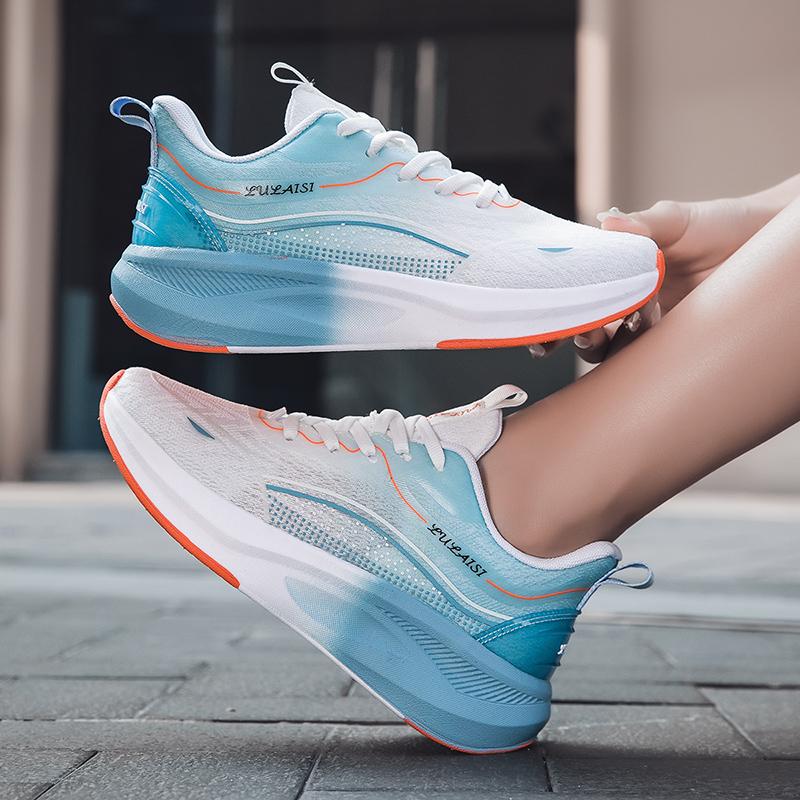 Ice mesh surface ultra-light shock-absorbing running shoes for men, anti-slip soft-soled breathable and odorless casual sports s