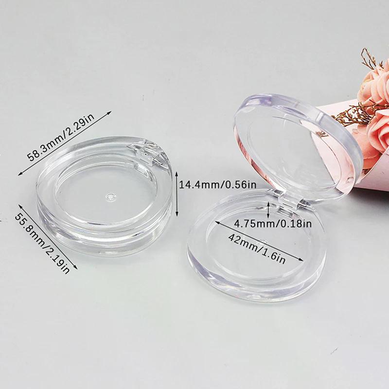 Empty Makeup Eyeshadow Box Round Eyeshadow Concealer Storage Case Travel Eyeshadow Container for Women Girls