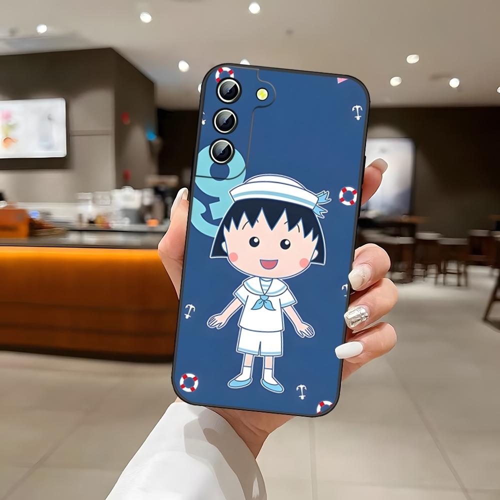 Cartoon Chibi M-Maruko-chan Phone Case For Samsung S24 Ultra S22 S23 S25 S20 Fe S21 Plus A54 A34 A16 A53 Back Cover
