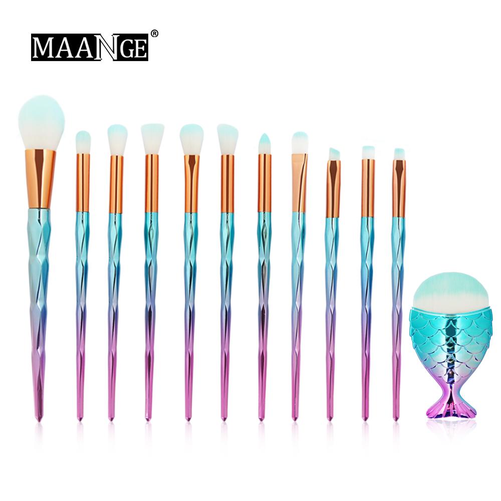 

Набор профессиональных кистей для макияжа, 12 шт