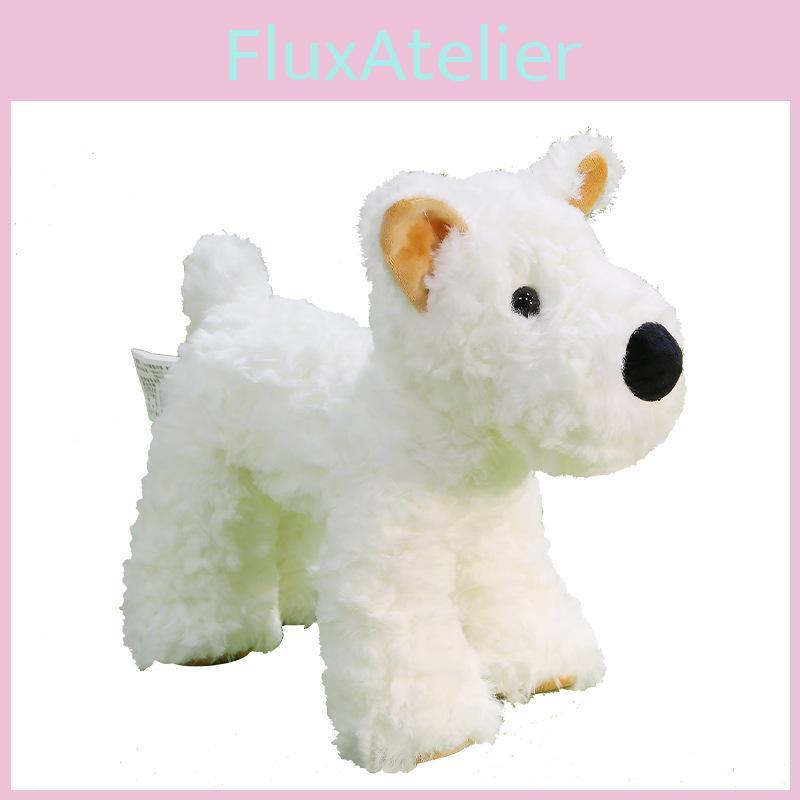 West Highland Realistic Terrier Plush Toy With Polyester Filling For Kids