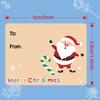 500pcs Christmas Gift Label Stickers Festive Design Snowflakes Santa Self Adhesive Sticker Holiday Presents Wrapping Decorations