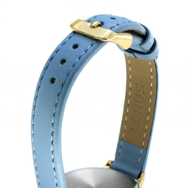 Lorus RG214QX8 Women's Watch Blue Leather Strap White Dial