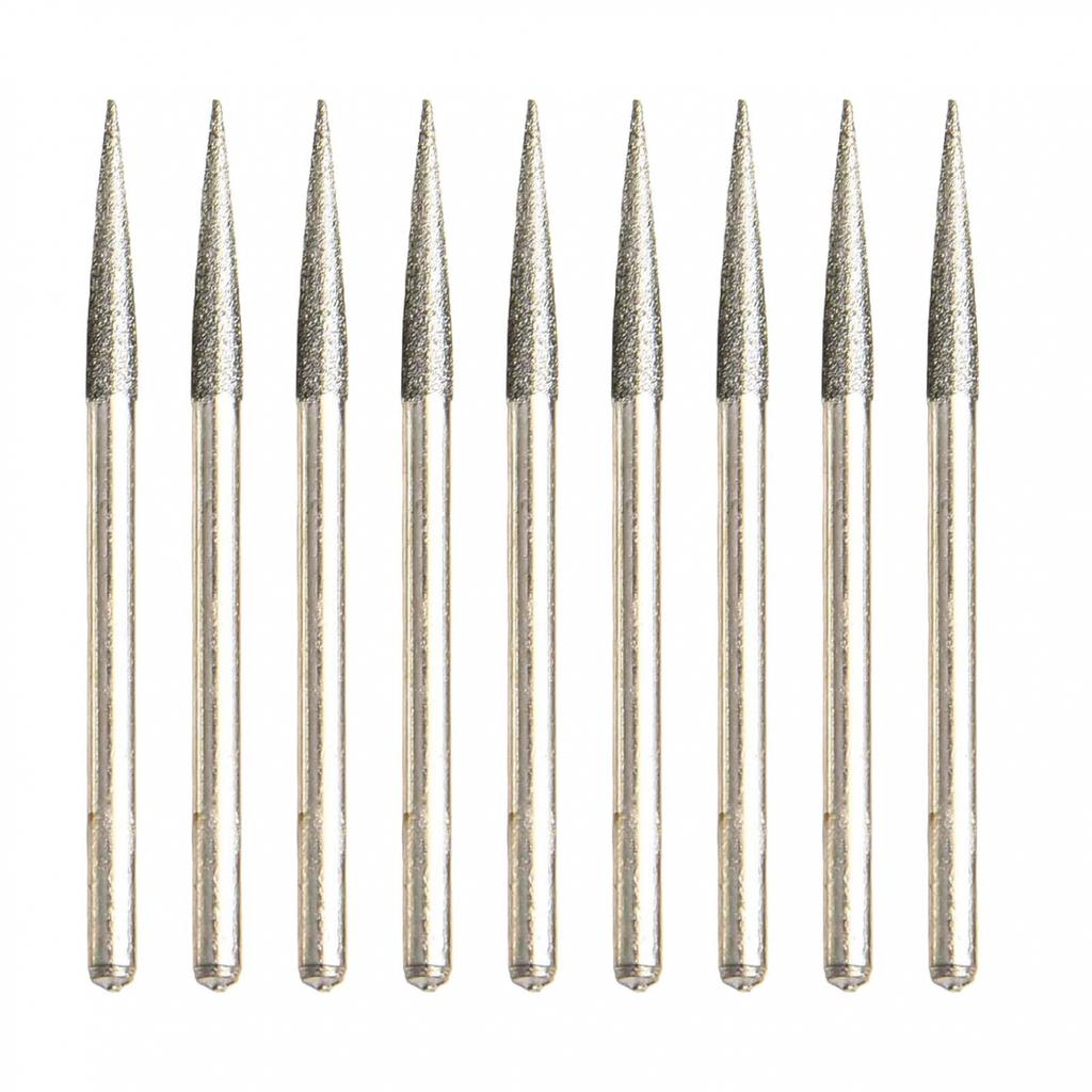 Gyémánt Csiszolófej Készlet 10db D Tű Faragószerszám Üveg Jáde Kőhöz