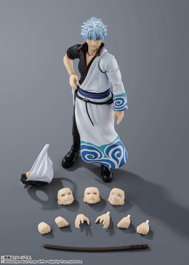 TAMASHII NATIONS S.H.Figuarts Gintama Sakata Gintoki, approximately 145mm, PVC & ABS painted action figure