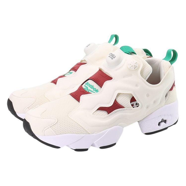 Reebok Instapump Fury Trendy Comfortable Shock Absorption Balance Low-Top Casual Shoes Unisex Sneaker White FU9106